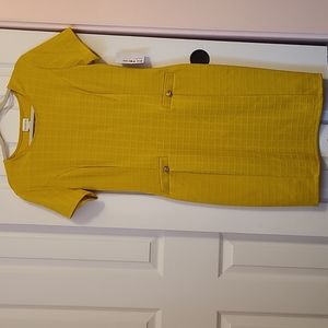Enfocus Studio Yellow/Gold dress with Pockets